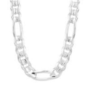 18" STERLING SILVER COUTURE FIGARO CHAIN 33.21G NWOT